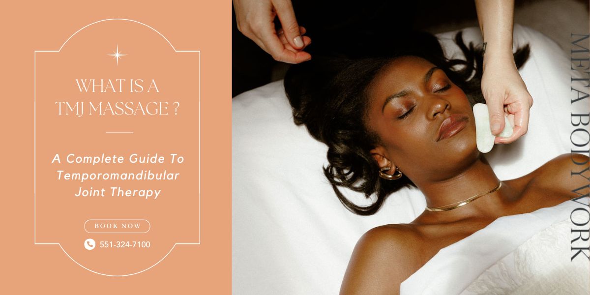 TMJ massage therapy treatment focusing on jaw and facial muscles in Jersey City