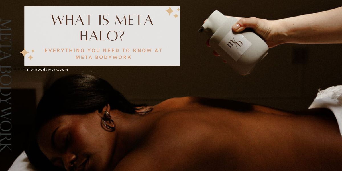 Person receiving gentle TMJ massage at META Bodywork in Jersey City to relieve jaw pain and tension using META Halo therapy.