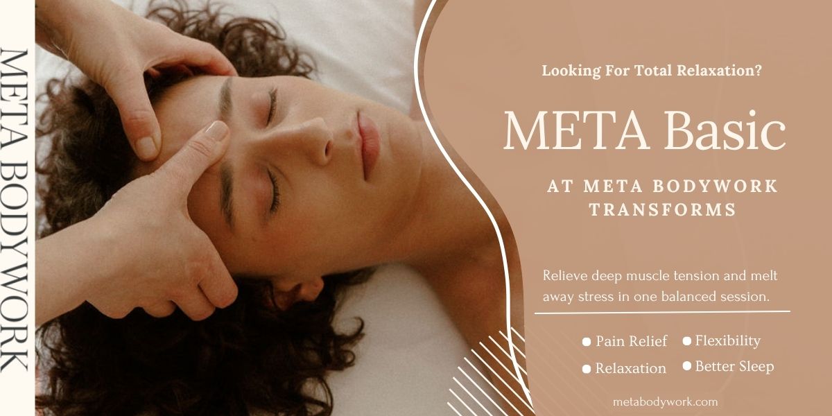 Therapist performing a META Basic deep tissue and relaxation massage at META Bodywork Jersey City.